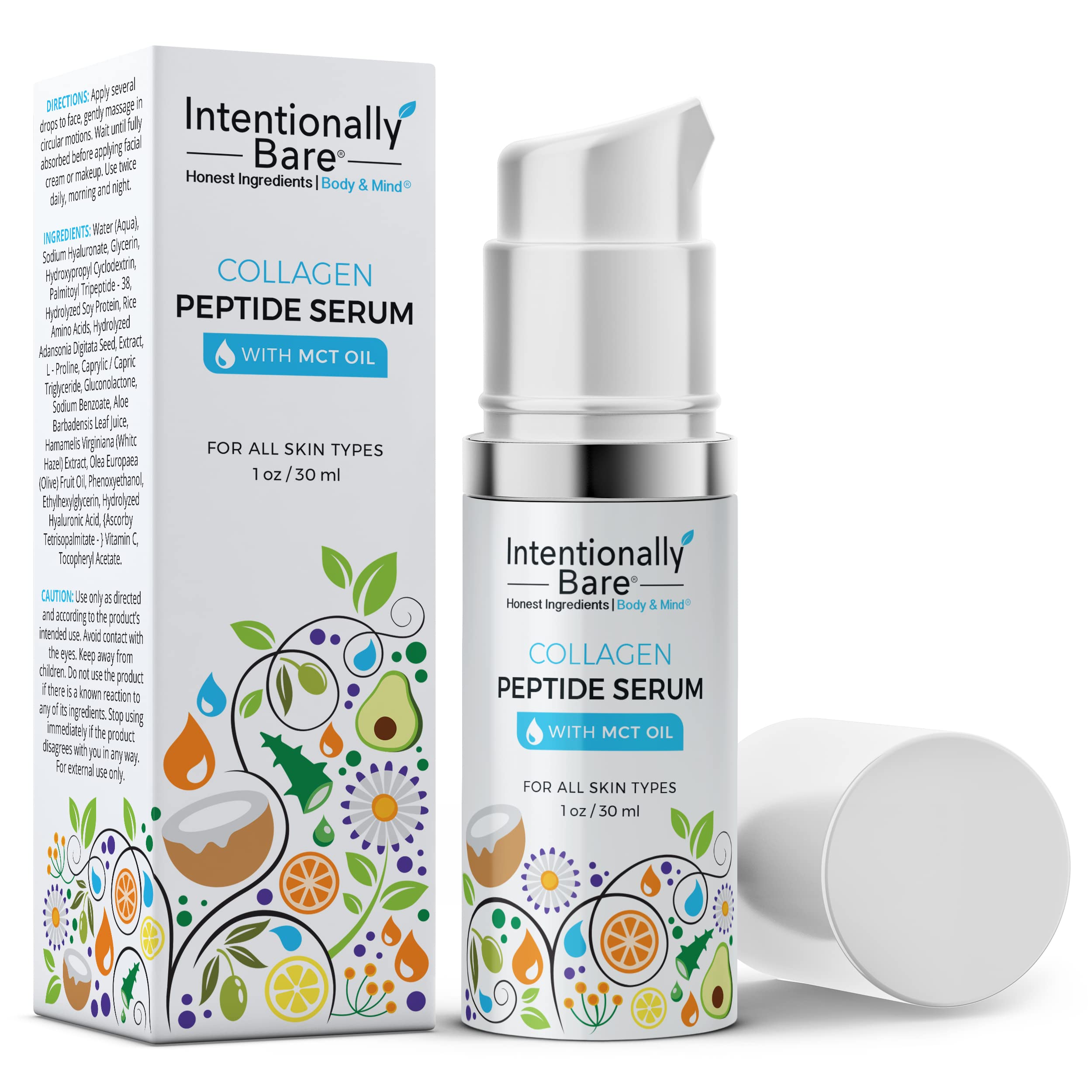 Intentionally Bare Collagen Peptide Serum