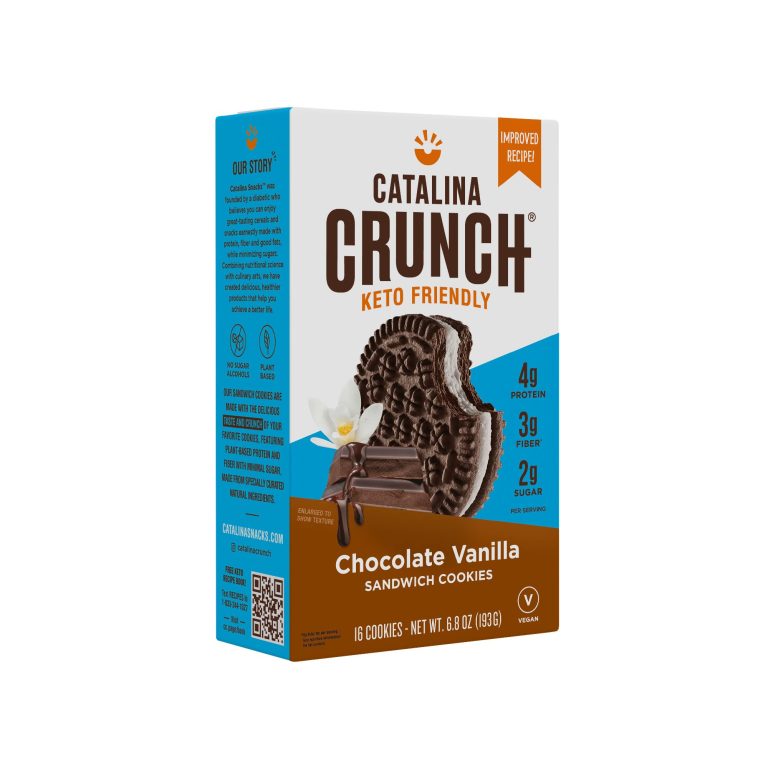 Catalina Crunch Chocolate Vanilla Keto Sandwich Cookies