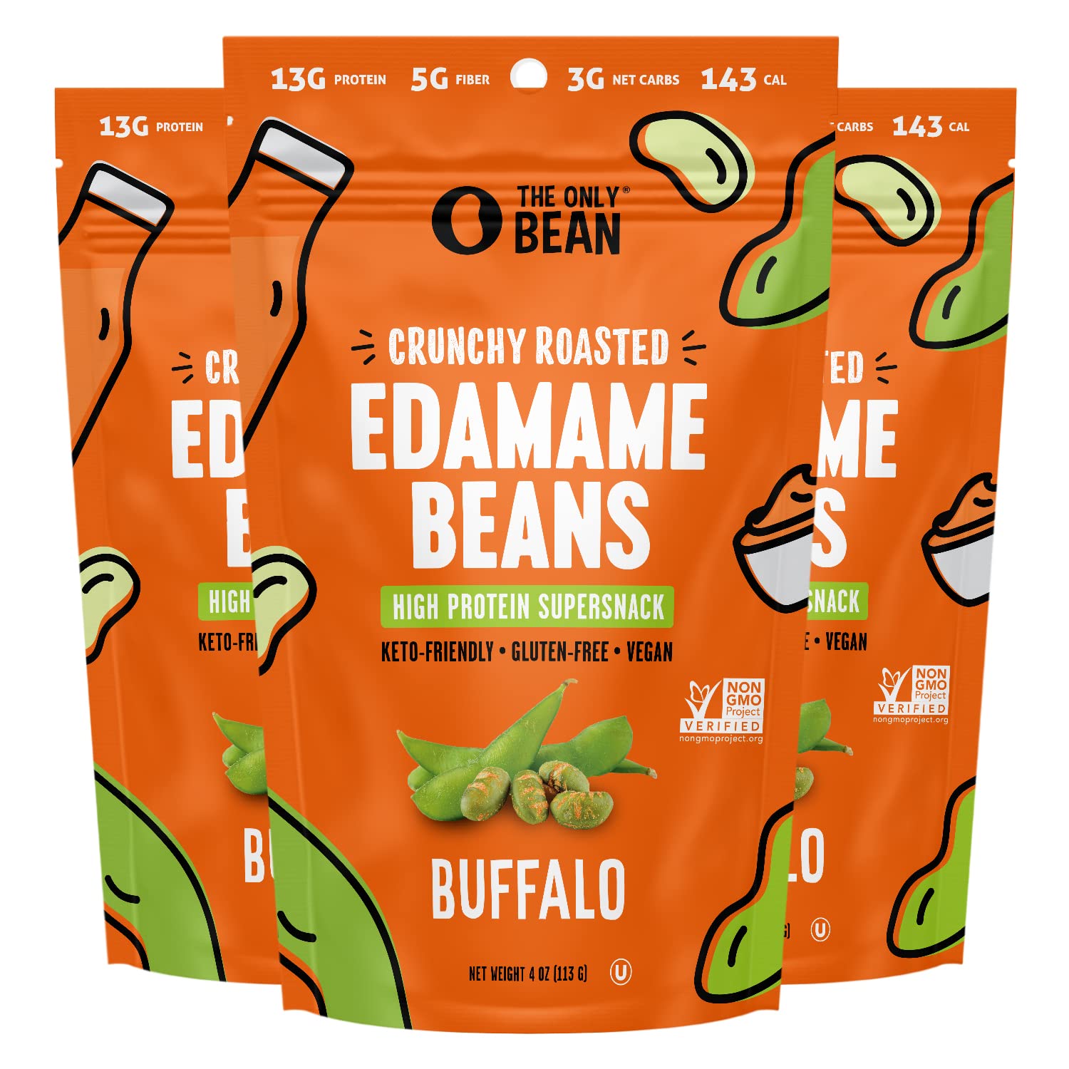 Crunchy Dry Roasted Edamame Beans