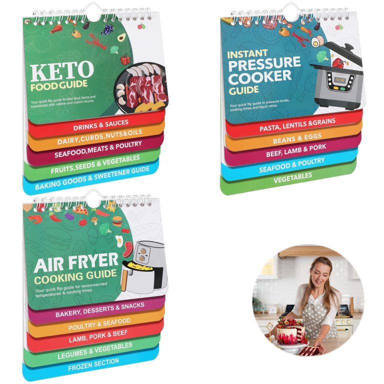 Skyygemm Keto Diet Book Air Fryer Cheat Sheet Magnets