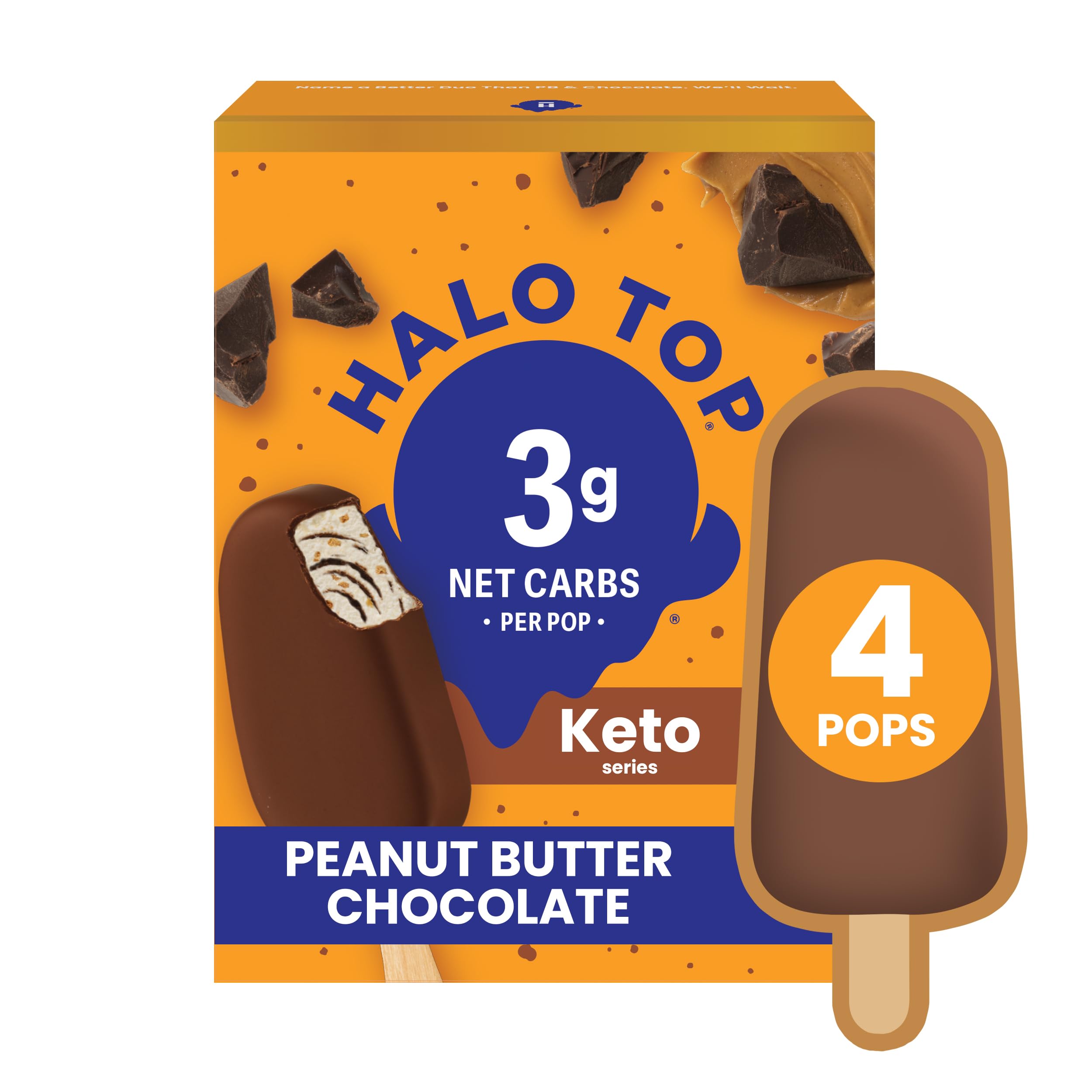 Halo Top Peanut Butter Chocolate Keto bar